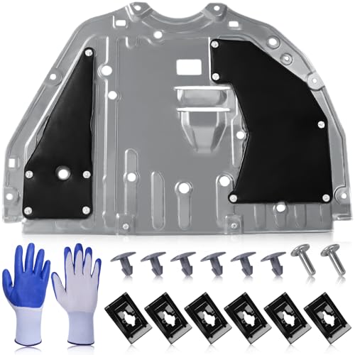 Image of 74111-T20-A00 74113-T20-A00 Lower Engine Splash Guard Under Car Shield Cover Board for Honda Civic 2022 2023, Front Centre Underbody Shield | with Engine Cover Pins and Bolts, Replace# 74111T20A00