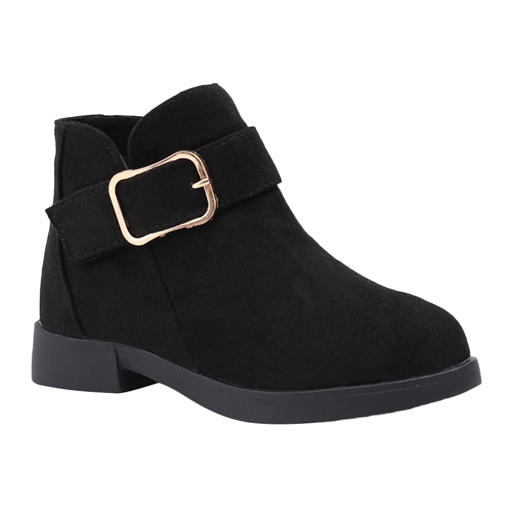Hopscotch Girls Suede Solid Ankle Length Boots in Black Color, UK:11.5 (HIL-4226545) (B0BJL1FGJ8) Amazon Price History, Amazon Price Tracker