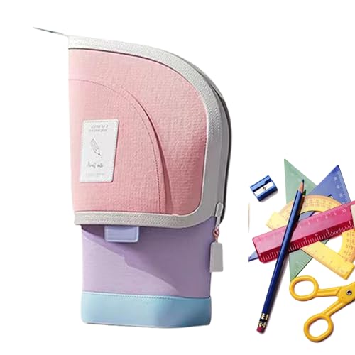 Caja De Lápiz - Bolsa De Lápiz Durablle | Amplio Organizador De Lápiiz | Bolsa Conveniente De La Pluma | Contenedor Retráctil Para La Escuela, Oficina, Los Suministros De Arte Y Organización Diar