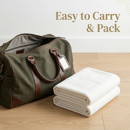 Image of Premium Ihram /Ehram /Ahram for Adults | Pure Cotton | Essential Attire for Hajj and Umrah | Premium Imported Quality | Soft and Cool Fabric