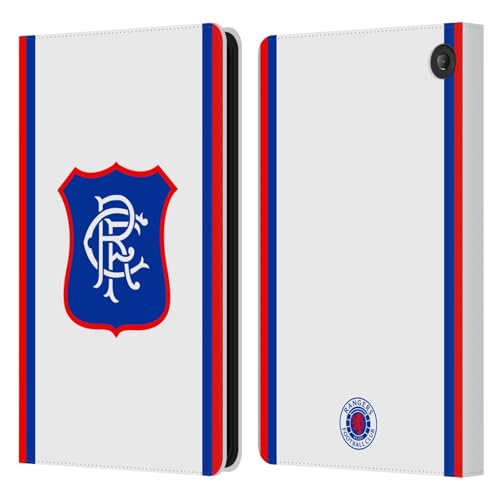 Étui portefeuille Rangers FC Maillot Extérieur pour Amazon Fire 7 2022 en cuir