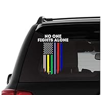 Algopix Similar Product 3 - No One Fights Alone Vinyl Car and Truck
