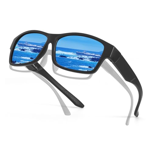 Myiaur Polarized Fit Over Sunglasses for Men, UV400 Sun Glasses Wear Over Eyeglasses, Anti Glare...