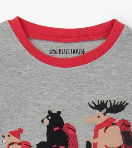 unisex-kids Long Sleeve Printed Pajama Set, Walk on the Wild Side, 4 Years2