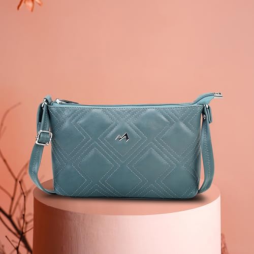 Image of Metro Women Casual PU Soft Body Zipper closure Quilted Sling Bag