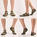 yingDi Copper Socks Moisture Wicking No Show Low Cut Sport Socks Size L Green Pack of 4 pairs