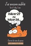 J'ai encore oublié le mot de passe: Carnet Alphabétique de mots de passe Poisson | Répertoire MÉMO utile et pratique pour gérer vos identifiants, vos ... MDP ET POUR STIMULER LA MÉMOIRE │Idée cadeau