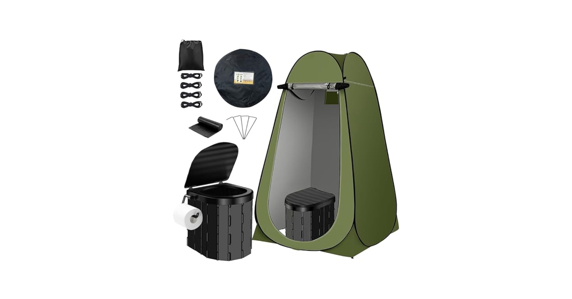 Amazon｜簡易トイレ&簡易テント災害用 トイレセット 防災セット