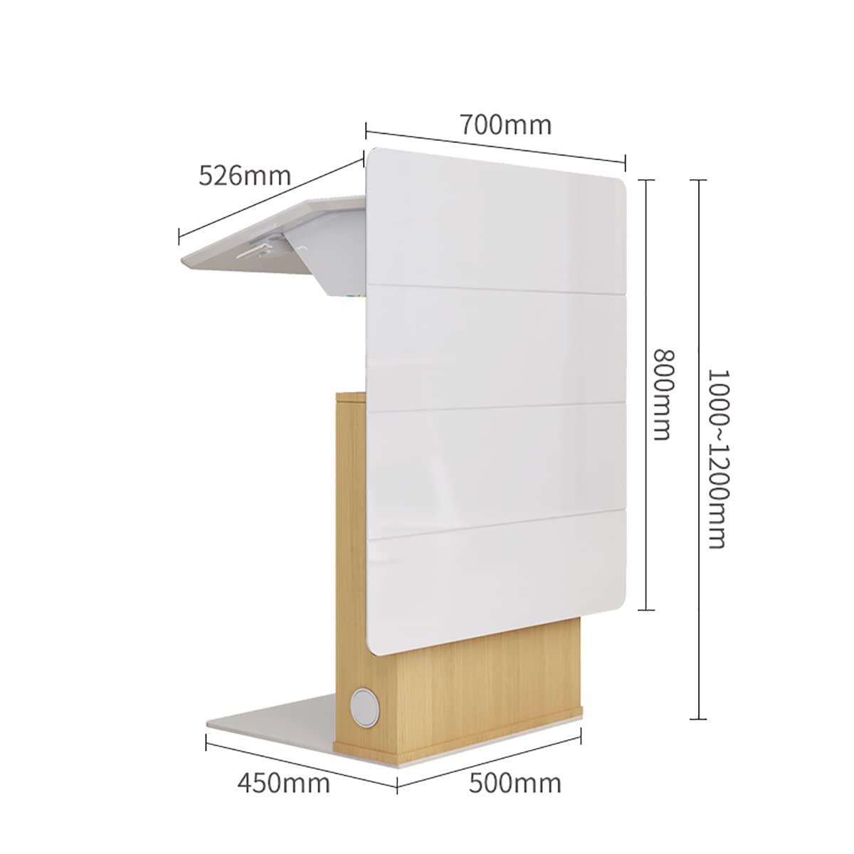 Amazon.com: HSPLXYT Podium,Adjustable Height Lectern, with Edge