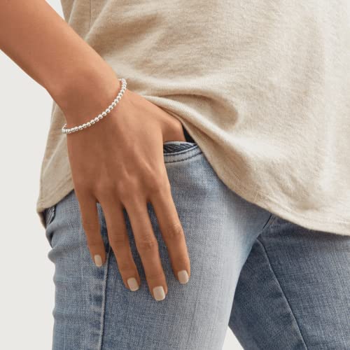 Silpada 'Beaded Circle' Bracelet In Sterling Silver, 6.25" #TOP2
