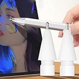 1pcs 0.6MM Replacable Pencil Tips for Apple Pencil 1/2 Generation Stylus Pen Cushioning Painting Pen Nibs,1.5cm (White)