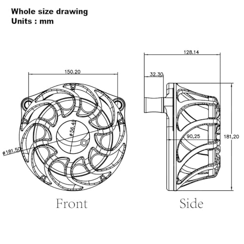 Image of For harley air cleaner filter Touring street glide road king electra tri trike Dyna Sportster XL 883 1200 Softail air intake (Drift style -Chromed, B-For Softail /Dyna 93-15 ,Touring 01-07)