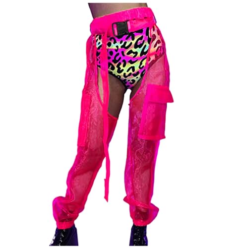 Pantalones de lino para mujer, ajustados, ligeros, para playa, de piel, para fútbol, cómodos, para clase, trabajo ajustado, hot pink, S