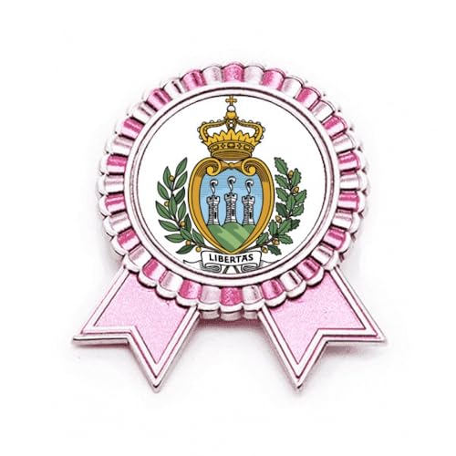 Broche emblème de Saint-Marin en métal : la finesse des détails