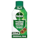 Dettol, Washing Machine Cleaner, Pine Scent, 250ml, Antibacterial, Removes Bacteria, Bad Odours, Limescale and Hidden Dirt, Lasting Freshness, Kills 99.9 Percent of Bacteria, 5in1 Deep Clean