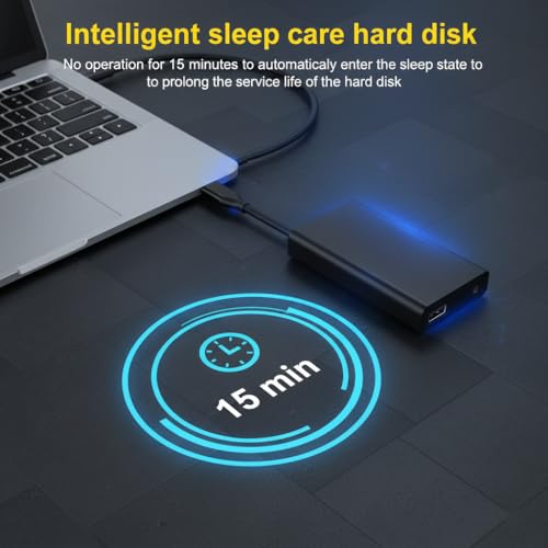 Caja externa para SSD M.2 NVMe y SATA USB-C 10Gbps miniatura 3