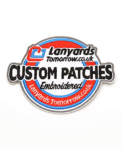 LanyardsTomorrow Aufnäher, bestickt, zum Aufbügeln, 100 Stück Cover