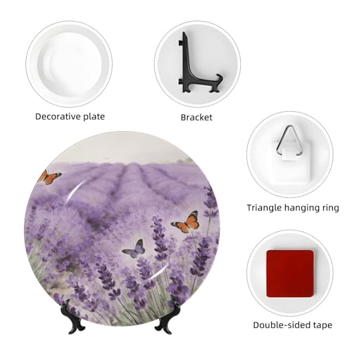 Plato decorativo Charm de porcelana oriental 10in miniatura 4