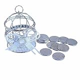 Silver Arras with 13 Real Philippine 1 Peso Coins Wedding Unity Coins for Catholic Filipino Hispanic Wedding Ceremony