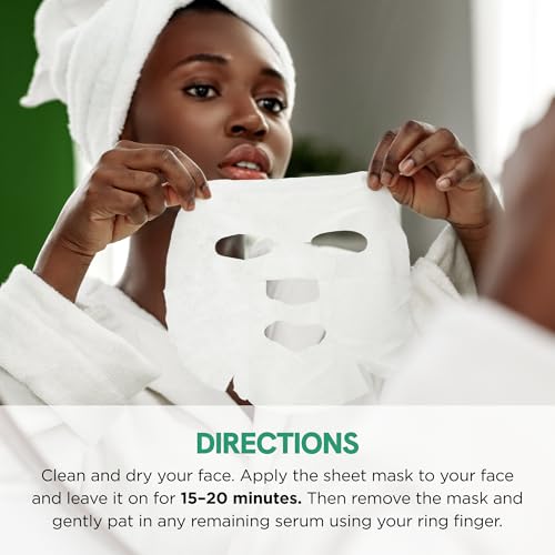 Image of Skin 2.0 Cucumber & Aloe Face Mask - Dermatologist Tested, Anti Aging, Korean Skin Care - Hydrating, Moisturizing, Cooling & Calming For Sensitive, Supple Skin - Vegan, Clean Beauty - 5 Count