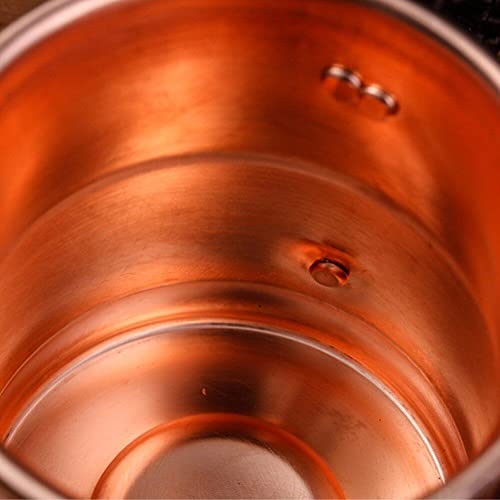 Copa Moscú Mula Sanfly de cobre con interior de vidrio que no altera sabores 7