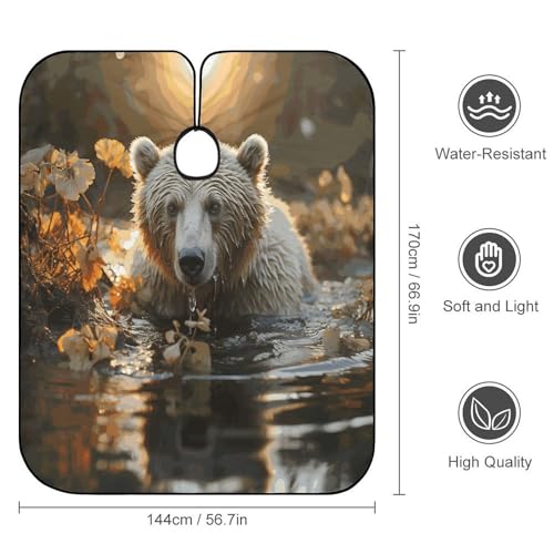 Capa para Corte de Cabello impermeable para Hombre y Mujer miniatura 2
