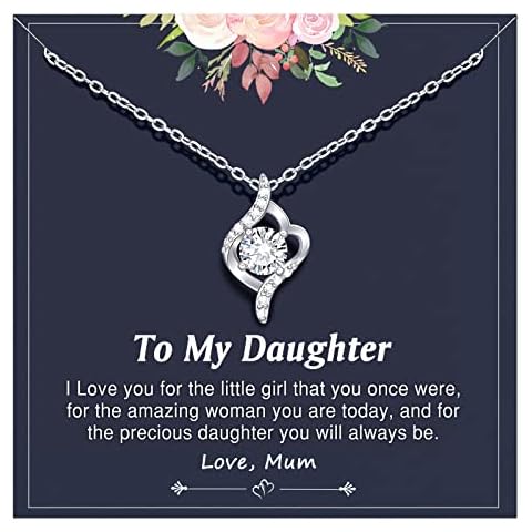 D Dongjiangjin Gift Daughter Gifts, Daughter Gifts from Mum, Gifts for Daughter Necklace Jewellery Presents for Daughter Christmas Mothers Day from Mum and Dad Cover