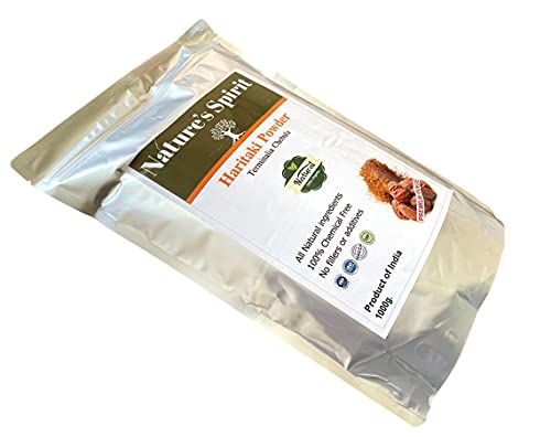 Nature's Spirit Poudre Haritaki 100 % naturelle - 1 kg (1000 g) - Entièrement certifiée - 100 % sans additifs - Sans produits chimiques Cover