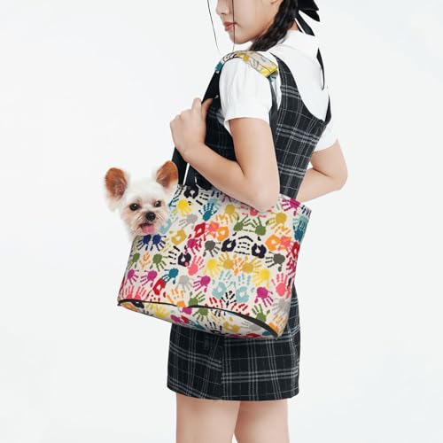 Sac de transport pour chien stressé et chat avec intérieur doux