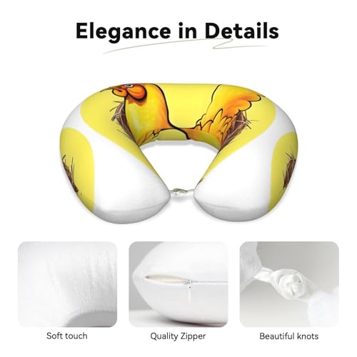 Almohada de viaje espuma viscoelástica U cómoda miniatura 3