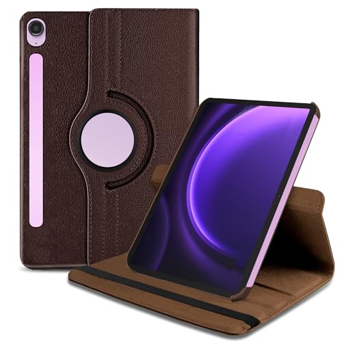 Image of TGK Rotating Cover for Samsung Galaxy Tab S10 FE 10.9 inch 2025 / Galaxy Tab S9 FE 10.9 inch / S9 11 Inch 2023 (Brown)