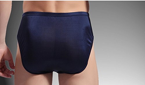 Forever Angel Men's 100% Silk Basic Stretch Boxers Briefs2