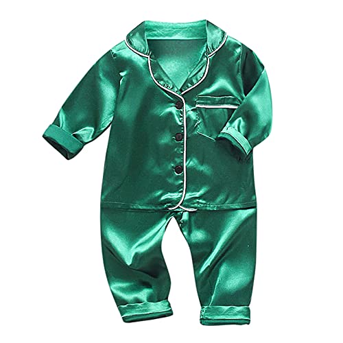 Genérico Vestidos Princesa Niños Vestidos PijamaAlgodón mezcladoCómodinterior y exteriorbebé Bragas Niños 6 Años, verde, 80 cm