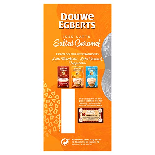 Douwe Egberts Oploskoffie Lekker Koud Iced Latte Salted Caramel, (32 Sachets, IJskoffie, Instant Koffie), 8 x 4 Zakjes - Afbeelding 6