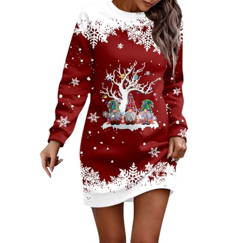 Weihnachtskleid Damen, Kleid Weihnachten Damen, Weihnachtskleider, Weihnachtsoutfit, Weihnachtskostüm, Weihnachtskleidung, Wichtel Kostüm,...