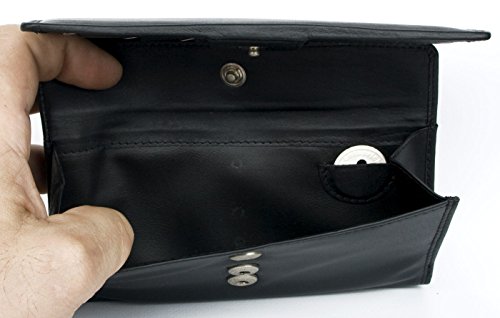 Black Genuine Leather Wallet Without Any Logos or Markings4