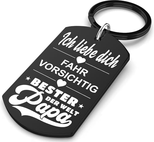 Allpeak Geschenke für Papa Vatertagsgeschenk für Papa - Vater Schlüsselanhänger, Geschenk Vatertag, Männertag Geschenke, Herrentagsgeschenke, Männertagsgeschenke, Fathers Day Gift, Herrentag Papa Tag