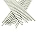 10pcs White Glass Fiber Rods 500mm Long, Solid Fiberglass Bars Flexible Poles for Industrial(1x500mm)