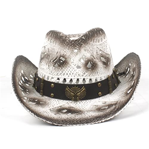 Chapeau western évidé YXWYXWA idéal pour festivals d'été et soirées country