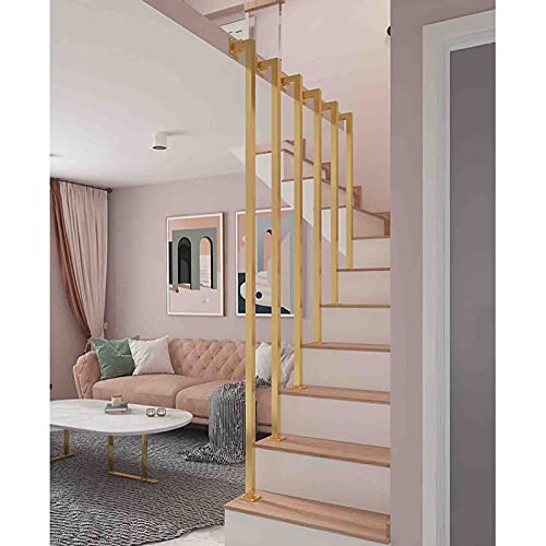 Garde-corps en fer forgé or pour escalier de loft avec kit