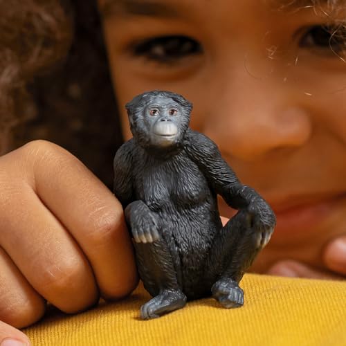 Schleich Wild Life - Bonobo Female - Realistic Toy Monkey Figure - Animal Figurines for Kids and Toddlers Ages 3+ - image 2