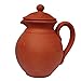 Dzbanek gliniany na wodę z pokrywką terakota dzbanek na wodę - 1,5 l czerwony kolor