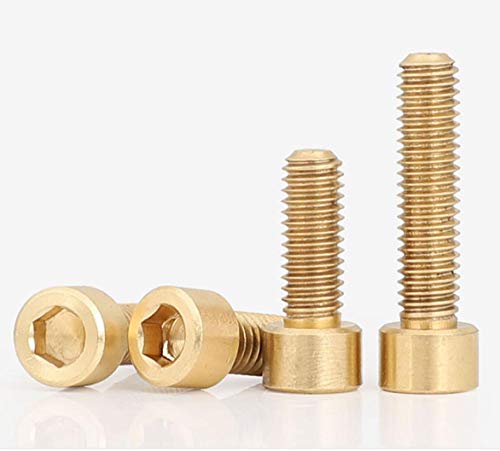Tornillos hexagonales de bronce M6 para ensamblajes mecánicos y muebles 8