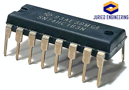 sn74hc163n sn74hc163 74hc163 4-bit synchronous binary counters breadboard-friendly ic dip-16 pack of 5