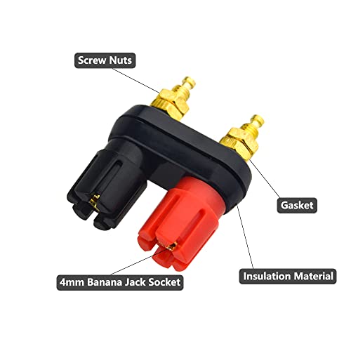 10 Pcs Dual 4mm Banana Plug Jack Socket Binding Post miniatura 4