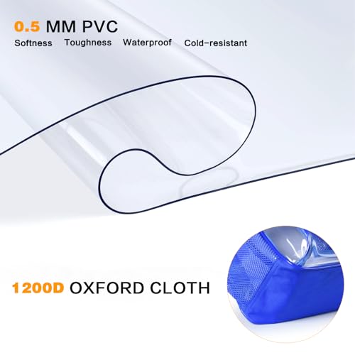 Image of PAMANO Clear Backpack, Heavy Duty Transparent Reinforced Bottom See Through for College, Travel Work Security