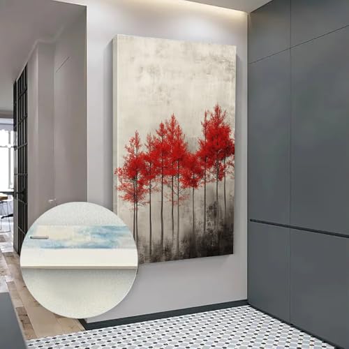 Affiche verticale pour chambre mangrove AEFOUU fond gris-blanc - 4