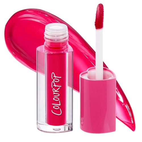 ColourPop HydraPop Glossy Lip Stain - Hydrating Lip Gloss That Fades Into A Soft Tint - Non-Drying & Long-Lasting - Water-Based Gloss-to-Stain Finish - A Little Dramatic (0.11 Fl Oz)