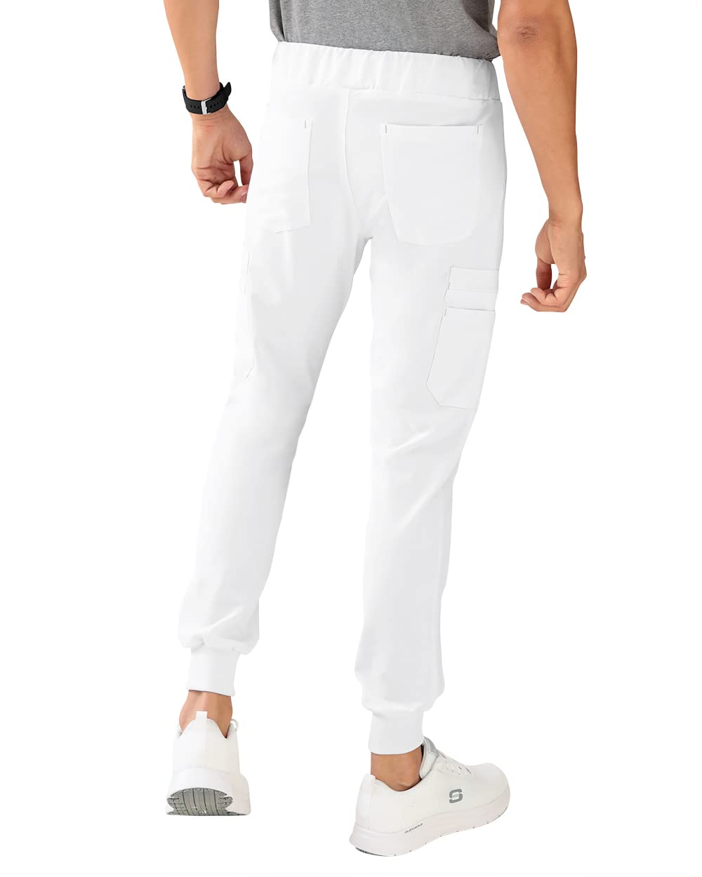 CLINIC DRESS Hose Ikaere I Herren-Schlupfhose Pflegehose Arbeitsbekleidung I Bündchen Stretch Bunt I