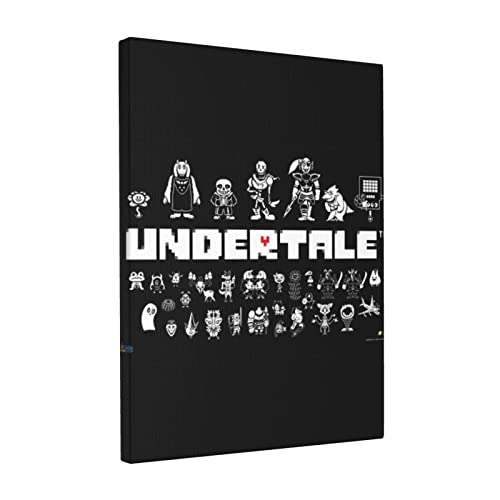 アートパネル アンダーテール サンズ アニメ アートフレーム モダン ポスター フレーム装飾画 キャンバス絵画 アートボード 玄関 木製 部屋飾り 壁の絵 壁掛け ソファの背景絵画 木枠セット グッズ キャラクター 人気 プレゼント 30x40cm